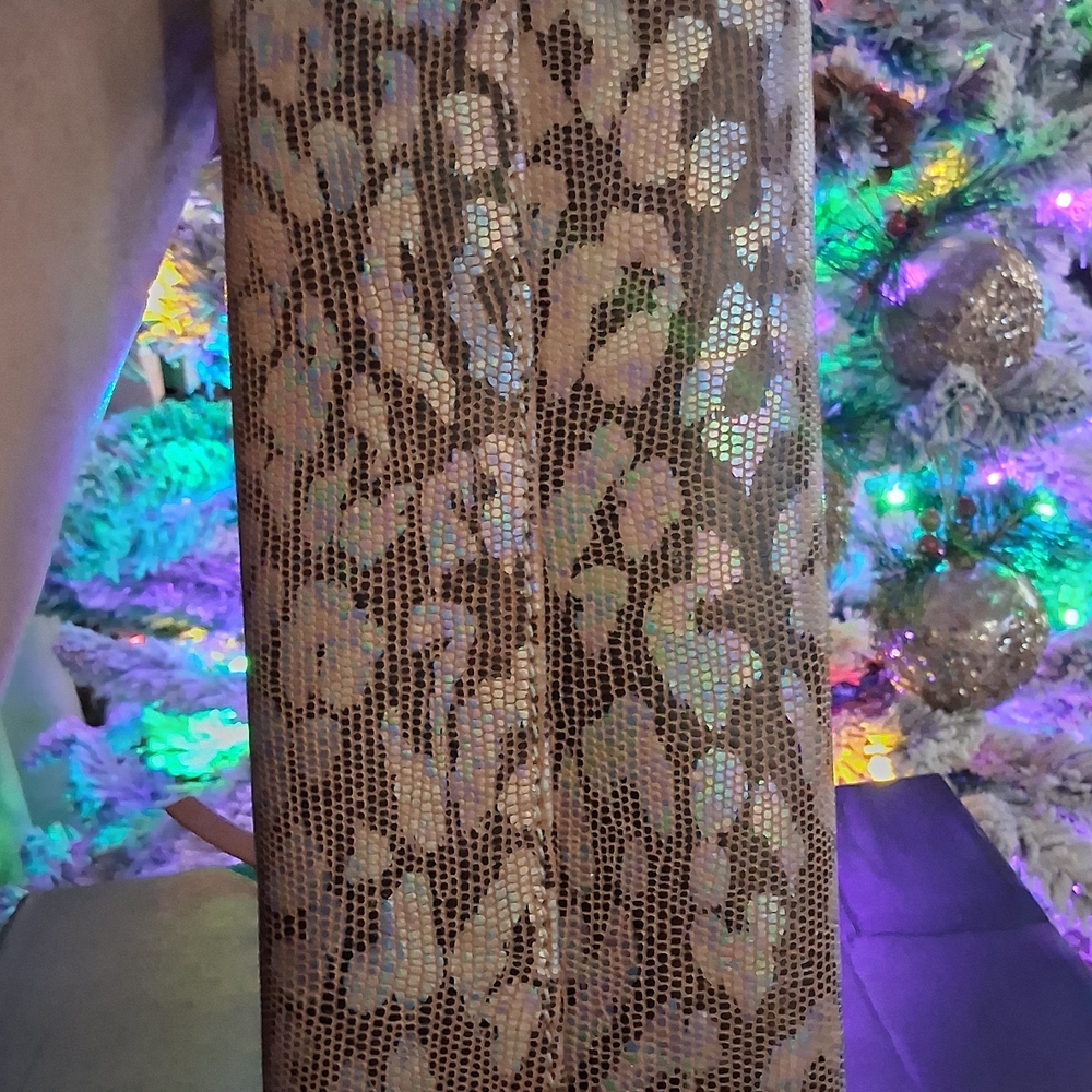 Consuela Iridescent Leopard Print Clutch - Picture 3 of 6